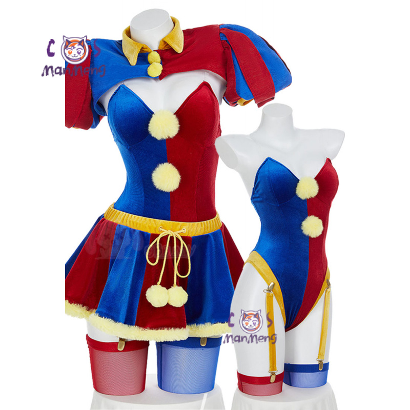Anime Cosplay Jumpsuit - أنيمي مذهلة جوكر فتاة السيرك الرقمي