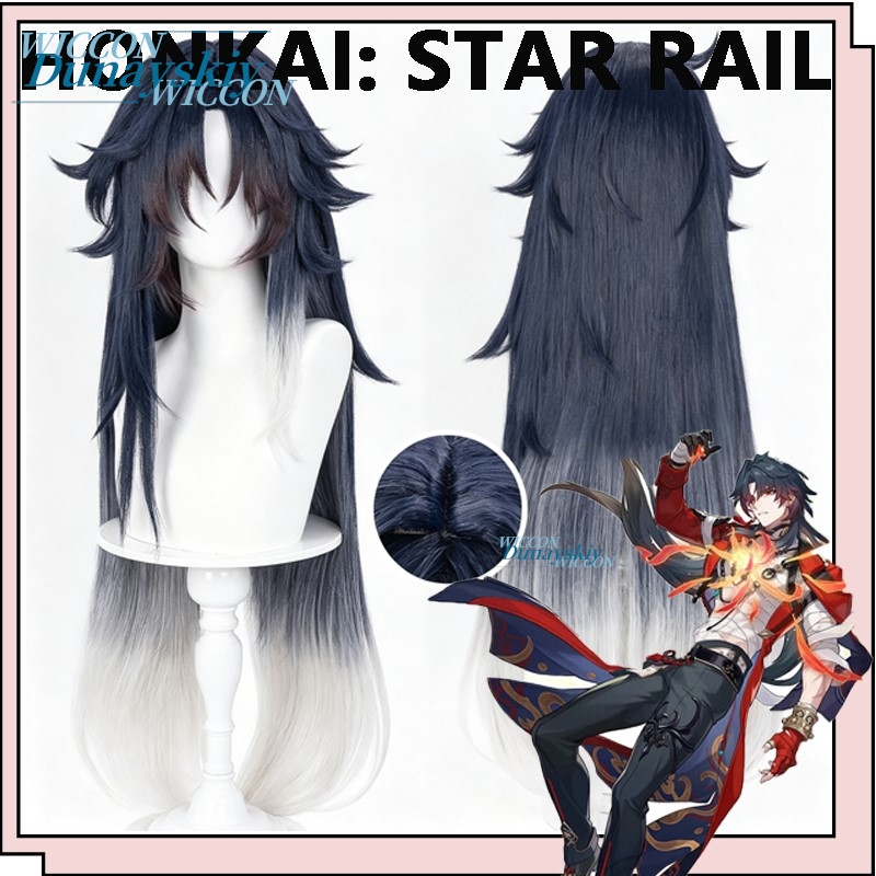 Anime Cosplay Blue Hair - باروكة شخصية مورتيناكس من لعبة هونكاي