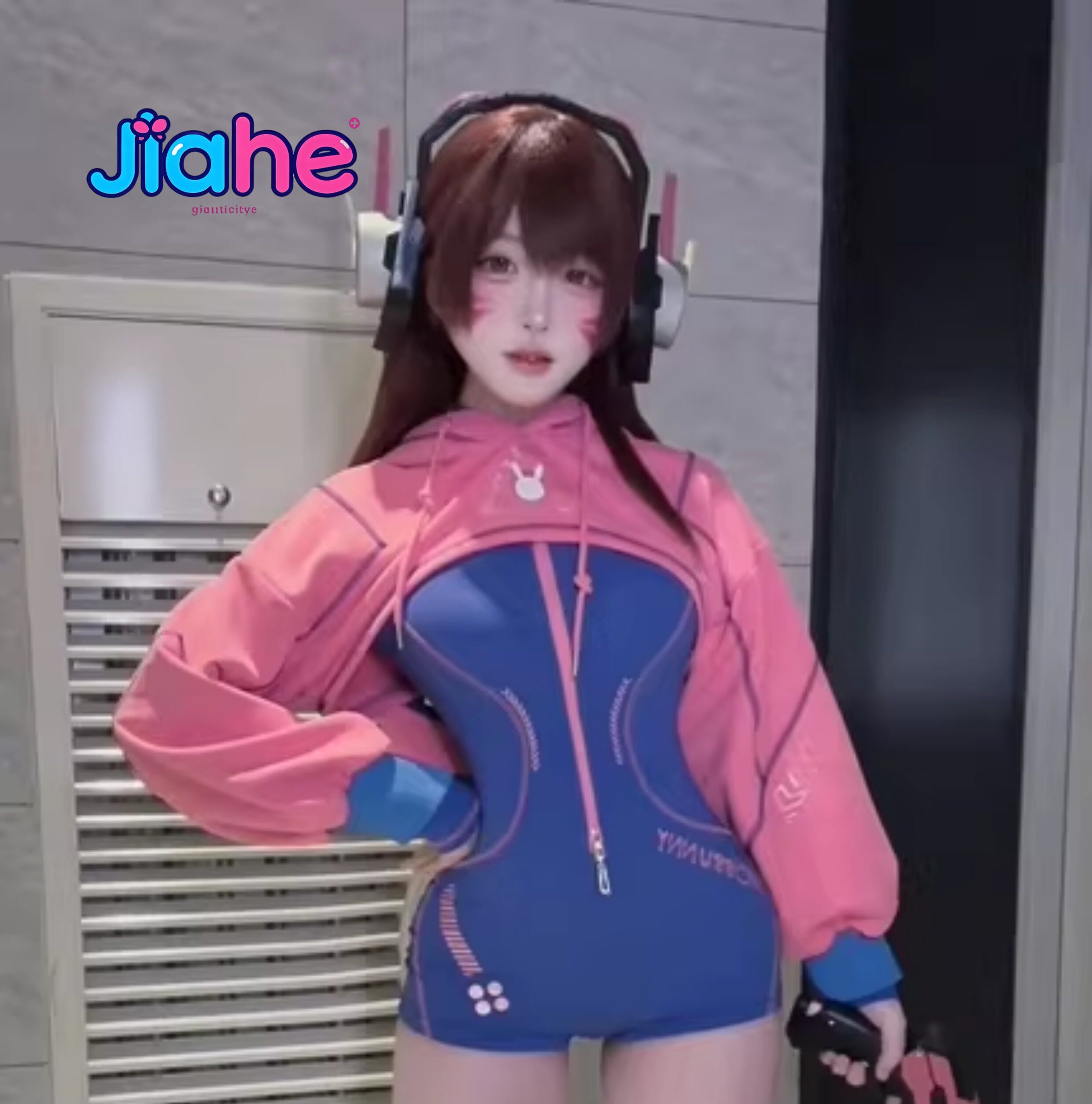 Anime Cosplay Jumpsuit - متوفر في المخزون: زي تنكري D.Va
