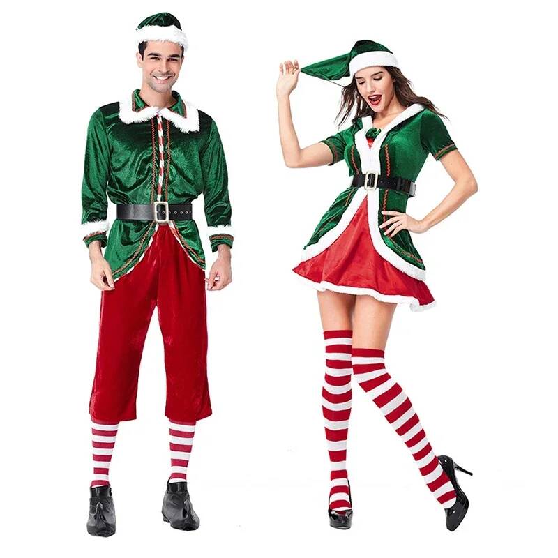 زي تنكري لسانتا كلوز، زي عيد ا - مراجعة Anime Cosplay Couple وسعره