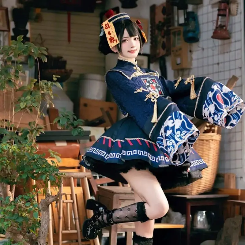 لوليتا النمط الصيني فستان حلو  - مراجعة Anime Cosplay Ladies وسعره