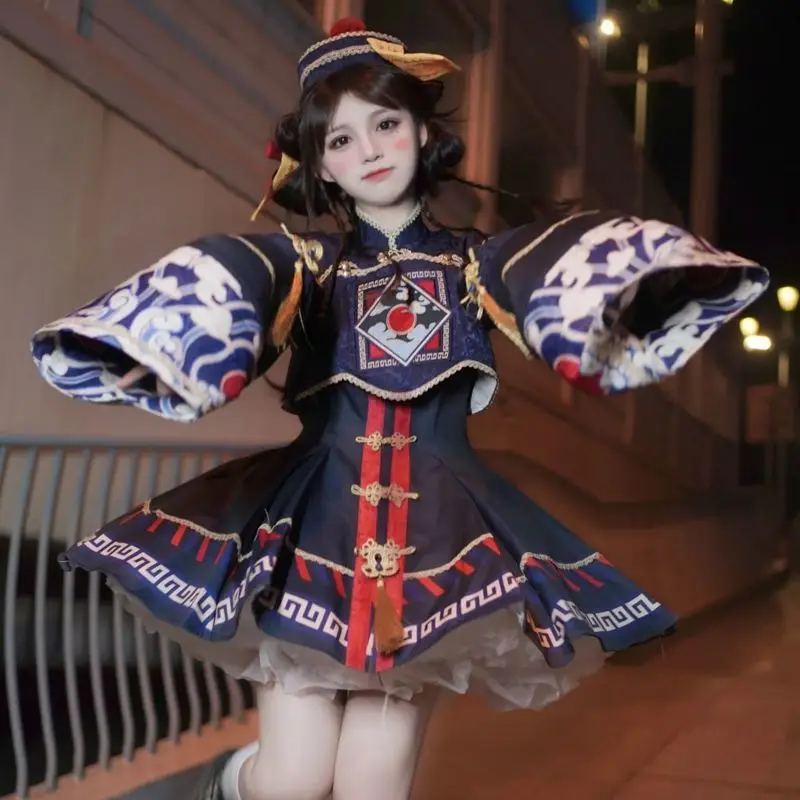 لوليتا النمط الصيني فستان حلو  - مراجعة Anime Cosplay Ladies وسعره