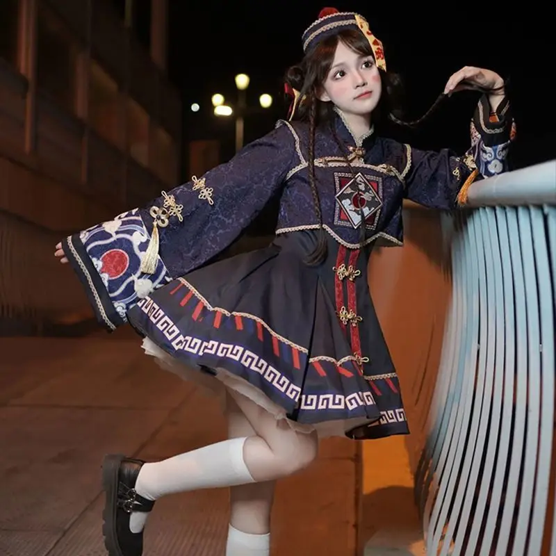 لوليتا النمط الصيني فستان حلو  - مراجعة Anime Cosplay Ladies وسعره