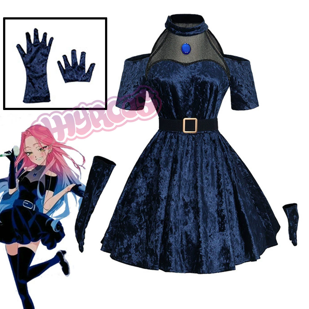 Mizi تأثيري أنيمي الغريبة المر - مراجعة Anime Cosplay Blue Hair وسعره