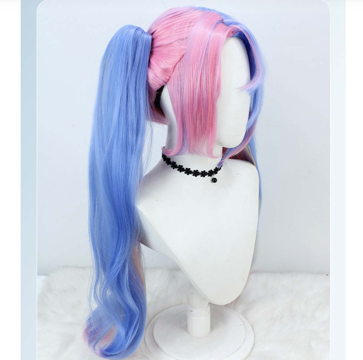 باروكة شعر زرقاء وردية اللون ل - مراجعة Anime Cosplay Blue Hair وسعره