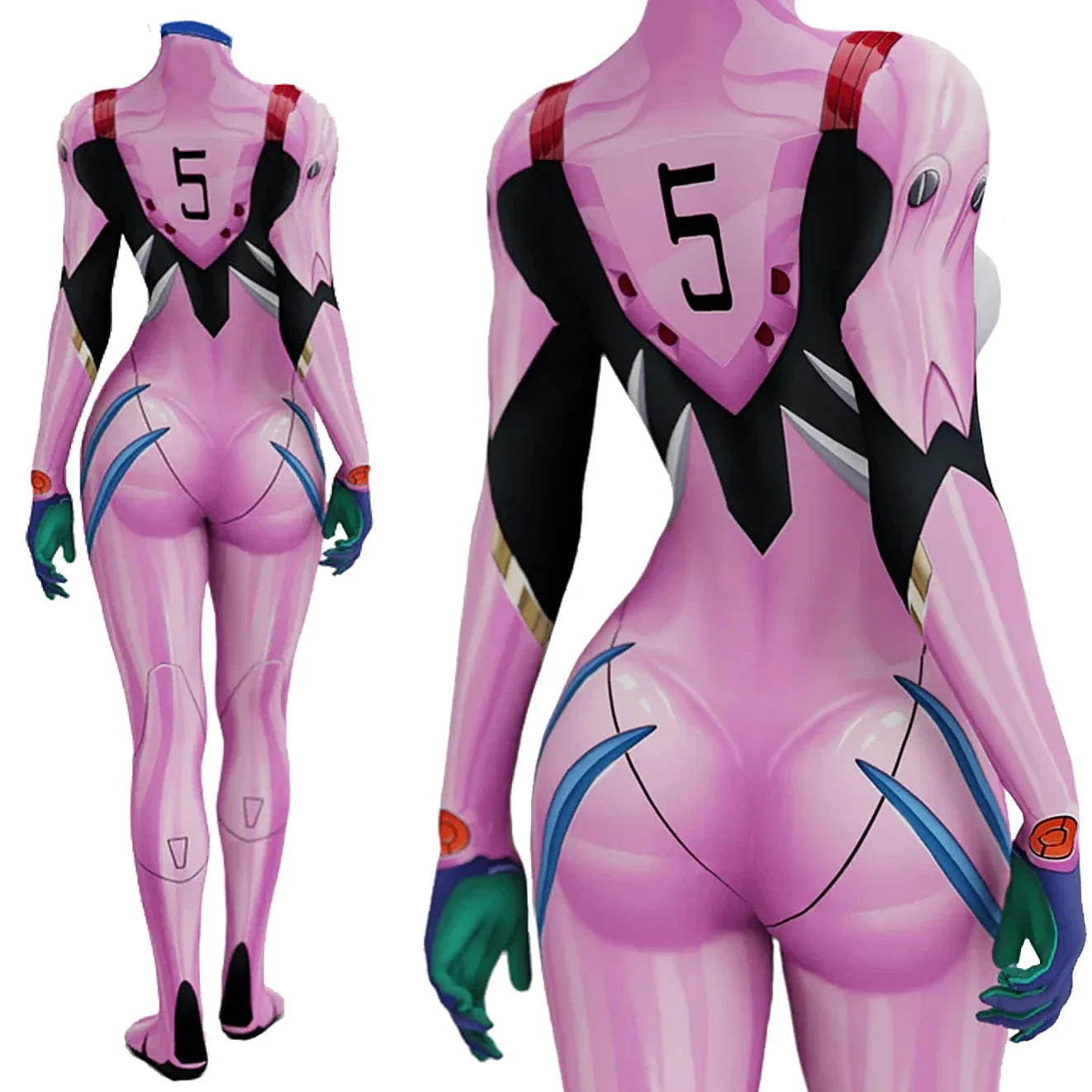 أزياء أنيمي إيفا 05 ماكينامي ا - مراجعة Anime Cosplay Jumpsuit وسعره