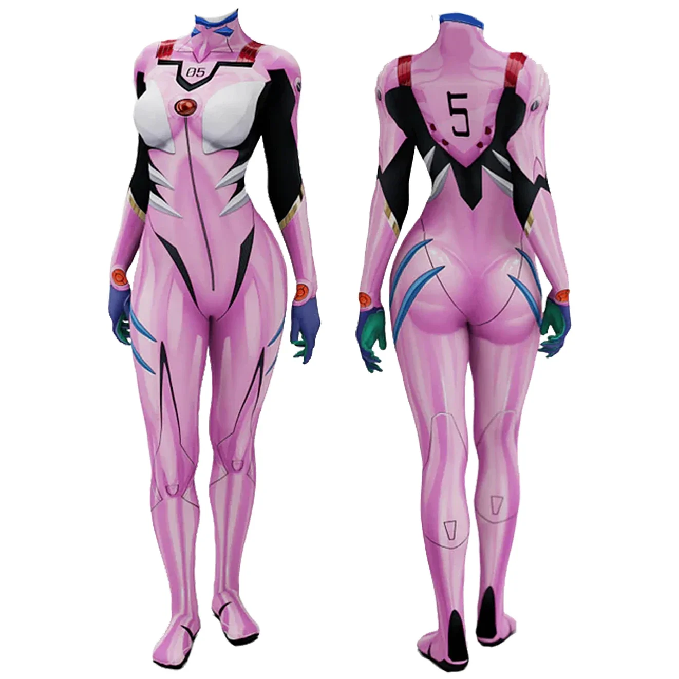 أزياء أنيمي إيفا 05 ماكينامي ا - مراجعة Anime Cosplay Jumpsuit وسعره