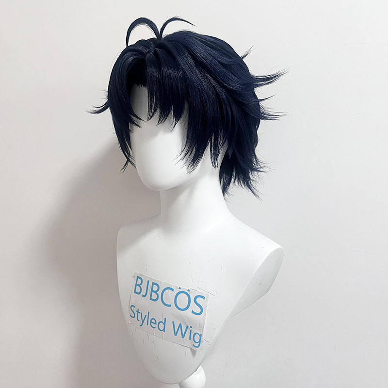 [شعر مستعار أنيق] شعر مستعار أ - مراجعة Anime Cosplay Blue Hair وسعره