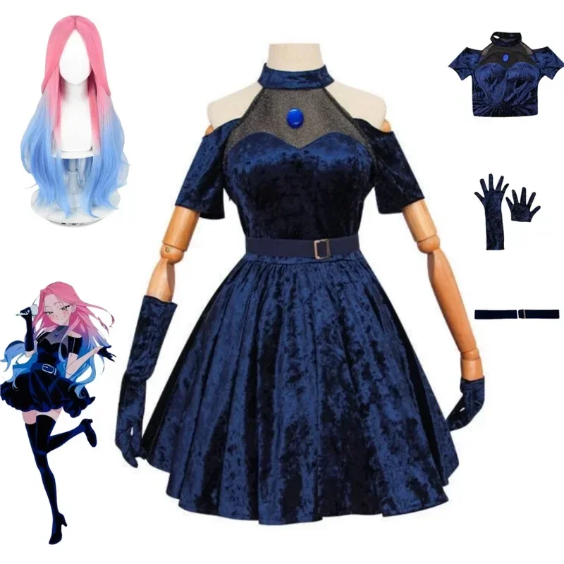 زي ميزي التنكري لعام 2026، زي  - مراجعة Anime Cosplay Blue Hair وسعره
