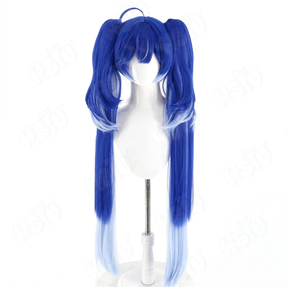باروكة شعر صناعي طويلة باللون  - مراجعة Anime Cosplay Blue Hair وسعره