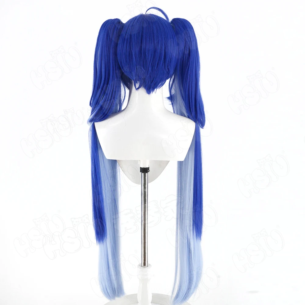 باروكة شعر صناعي طويلة باللون  - مراجعة Anime Cosplay Blue Hair وسعره